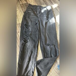 Black distressed American Eagle jeans